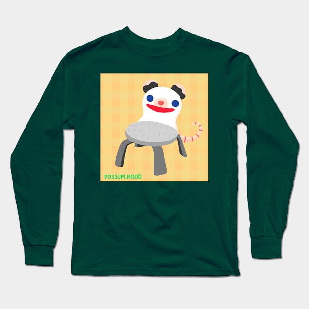 Froggy Chair But It's Not A Frog It's An Opossum Long Sleeve T-Shirt by Possum Mood